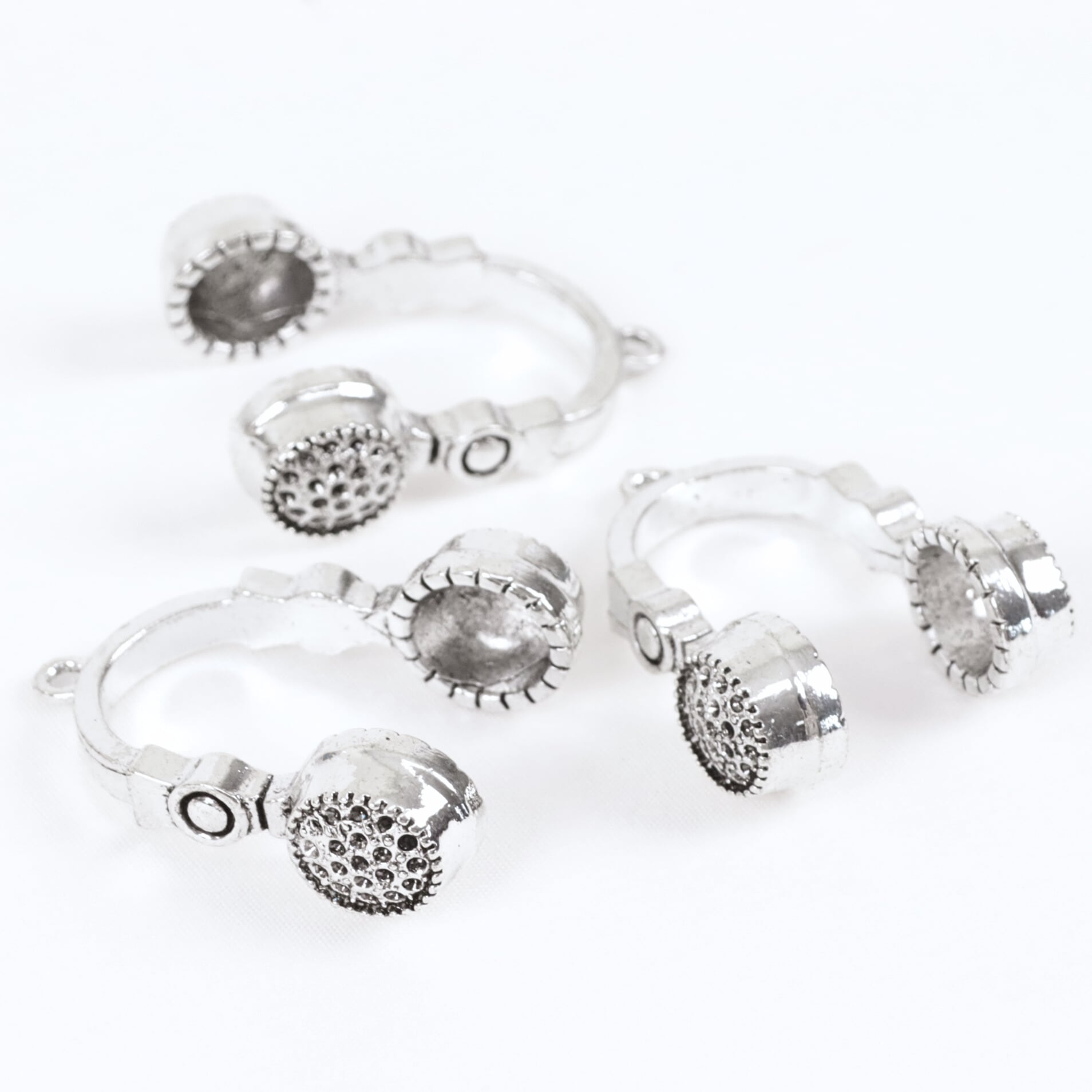 ヘッドフォン パーツ 金属 シルバー 02000217 チャーム ハンドメイド