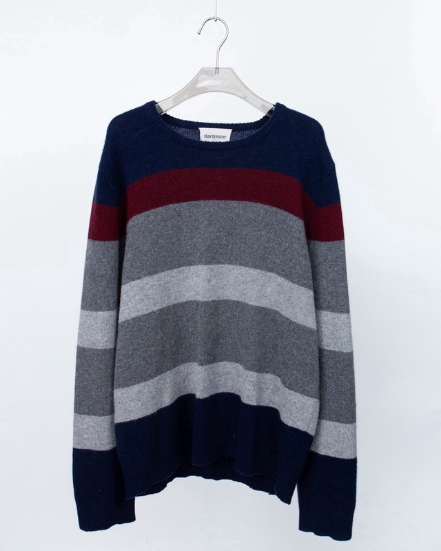 mulch stripe cashmere knit sweater