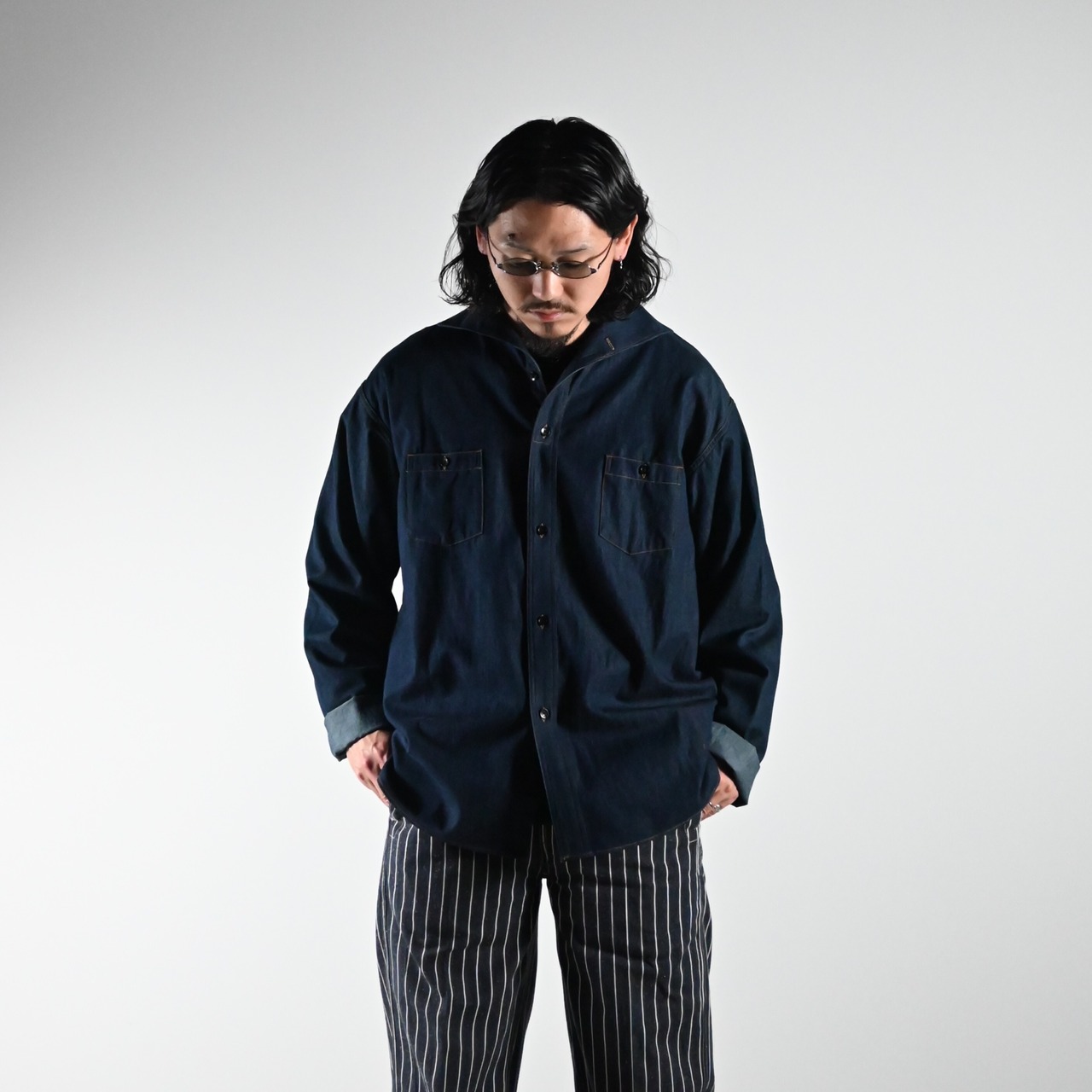 OLD JOE(オールドジョー)LACED BACK SAILOR TROUSERコーディネート