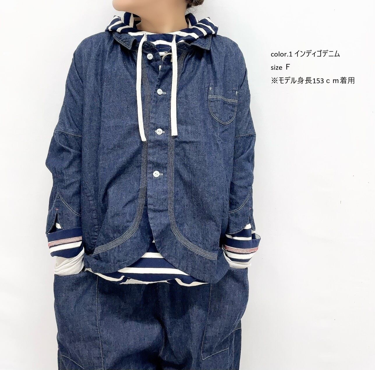快晴堂】ちび衿ボレロシャツ / 61S-12 | syozikiya online shop