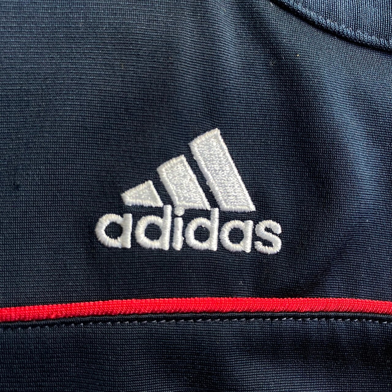 00年代 adidas アディダス ワンポイントロゴ 刺繍 ライン トラック ...