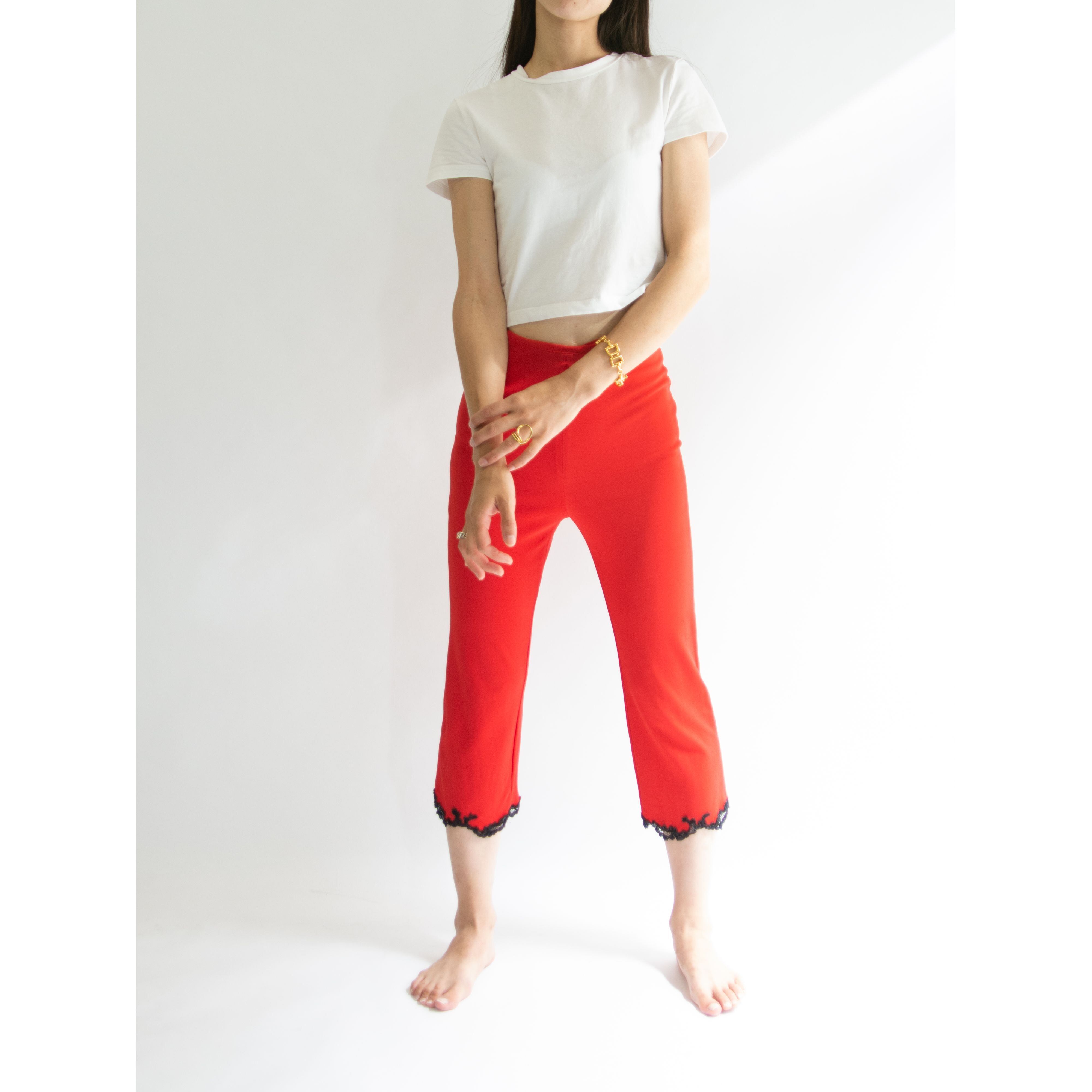 【GIANNI VERSACE】Made in Italy Viscose-Silk Jersey Pants(ジャンニヴェルサーチ イタリア製ヴィスコースシルクジャージパンツ)