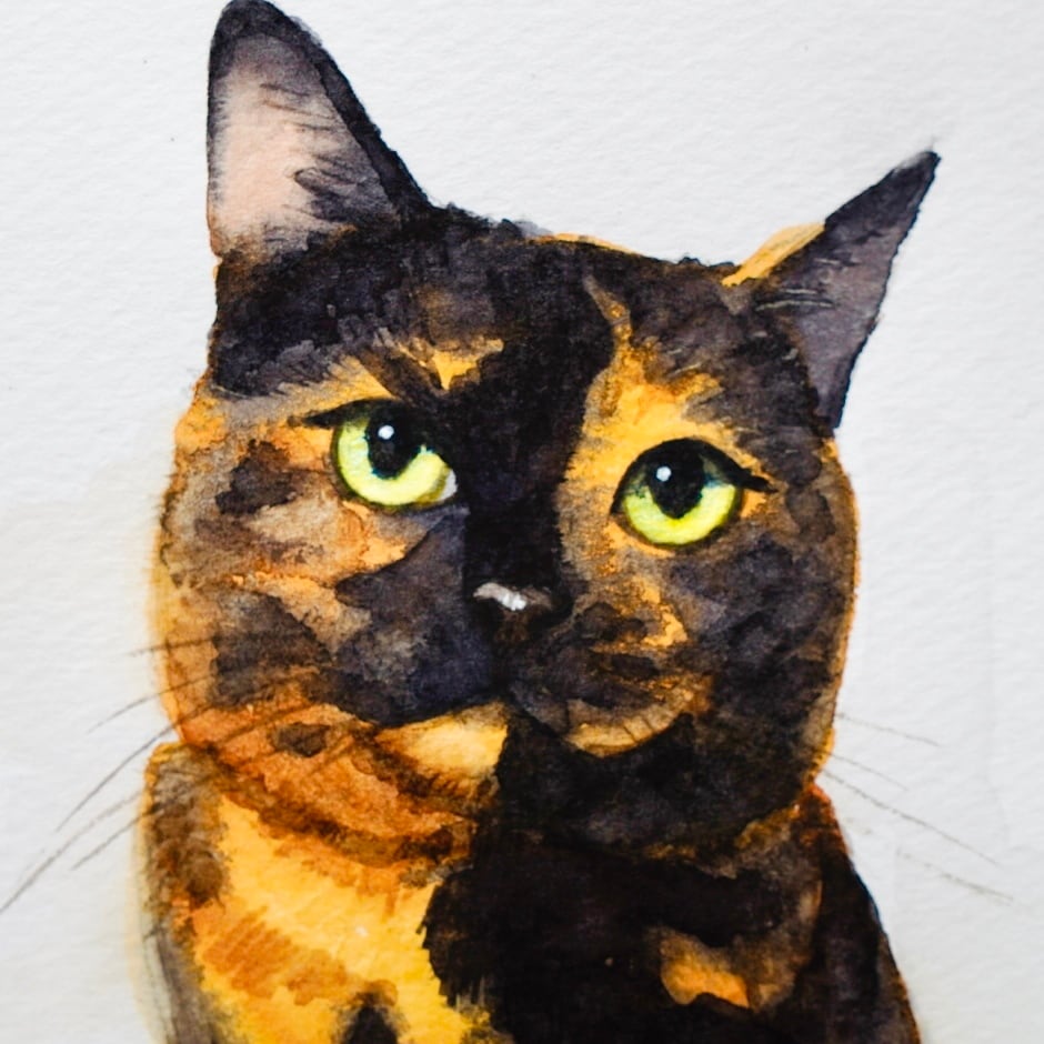 猫 カラフル 絵画 油絵キャンバス 画家 猫 カラフル カラフルな猫の