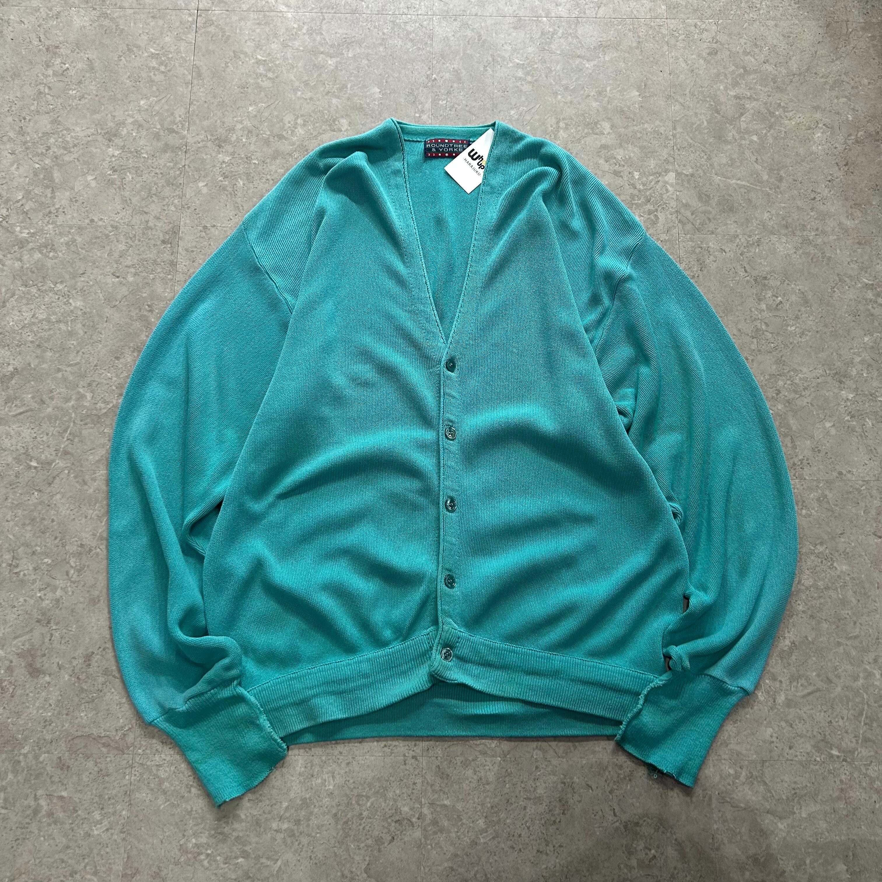 〜00s ROUND TREE & YORKE turquoise cardigan【仙台店】