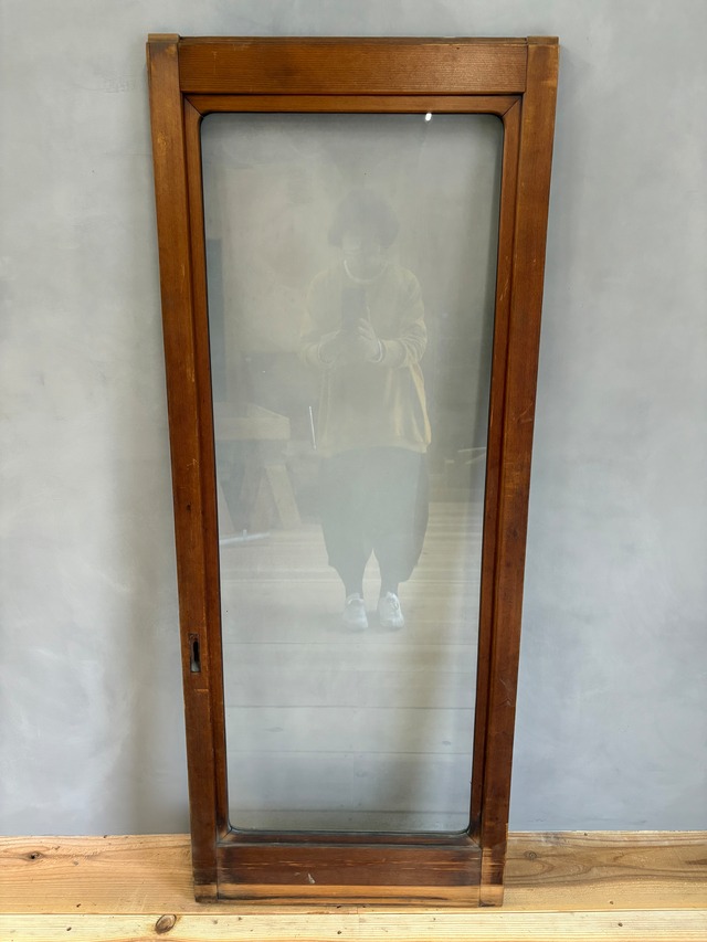 st75 【古建具】ガラス戸 引手左