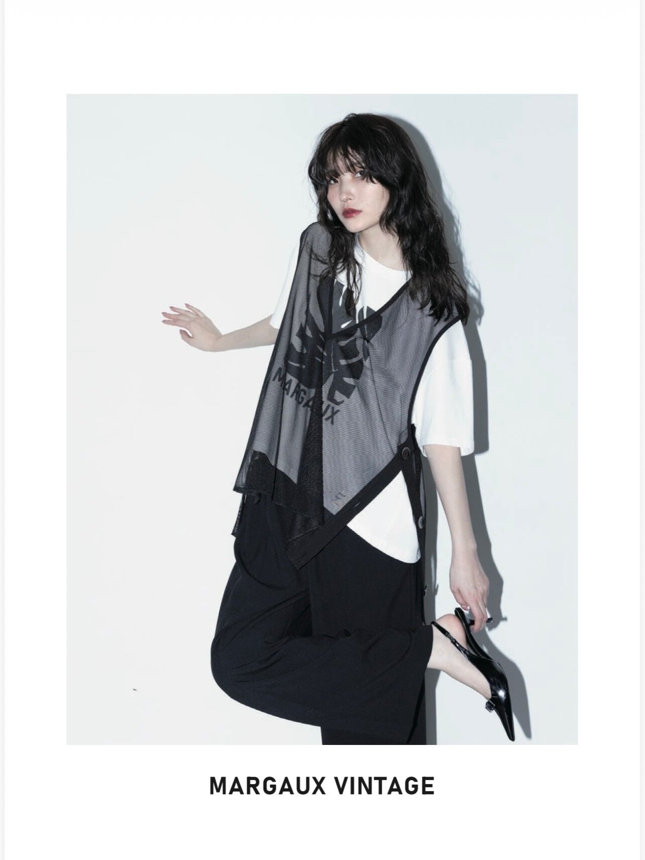 マルゴーヴィンテージ新品✨26SSメッシュサイドボタンベスト 予約販売【 Margaux Vintage 】メッシュサイドボタンベスト (26045) 3