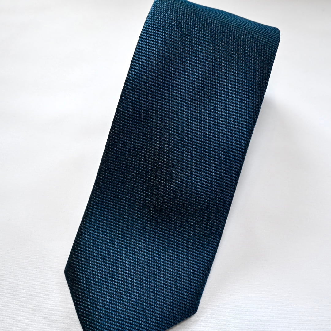 Made in Japan日本製シルク ネクタイ NEWネイビー | シャリバリメンズ