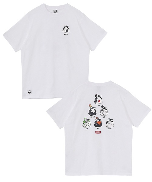 CHUMS チャムス Booby Onigiri Friends T-Shirt 半袖Tシャツ レディース ブービーオニギリフレンズTシャツ プリントTシャツ コットンTシャツ カジュアル アウトドア 春夏 CH11-2743