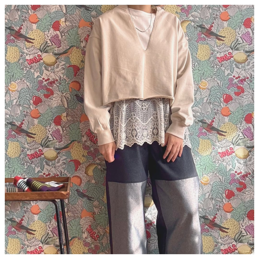 【Eito stan】スウェット&裾レースカットソーセット