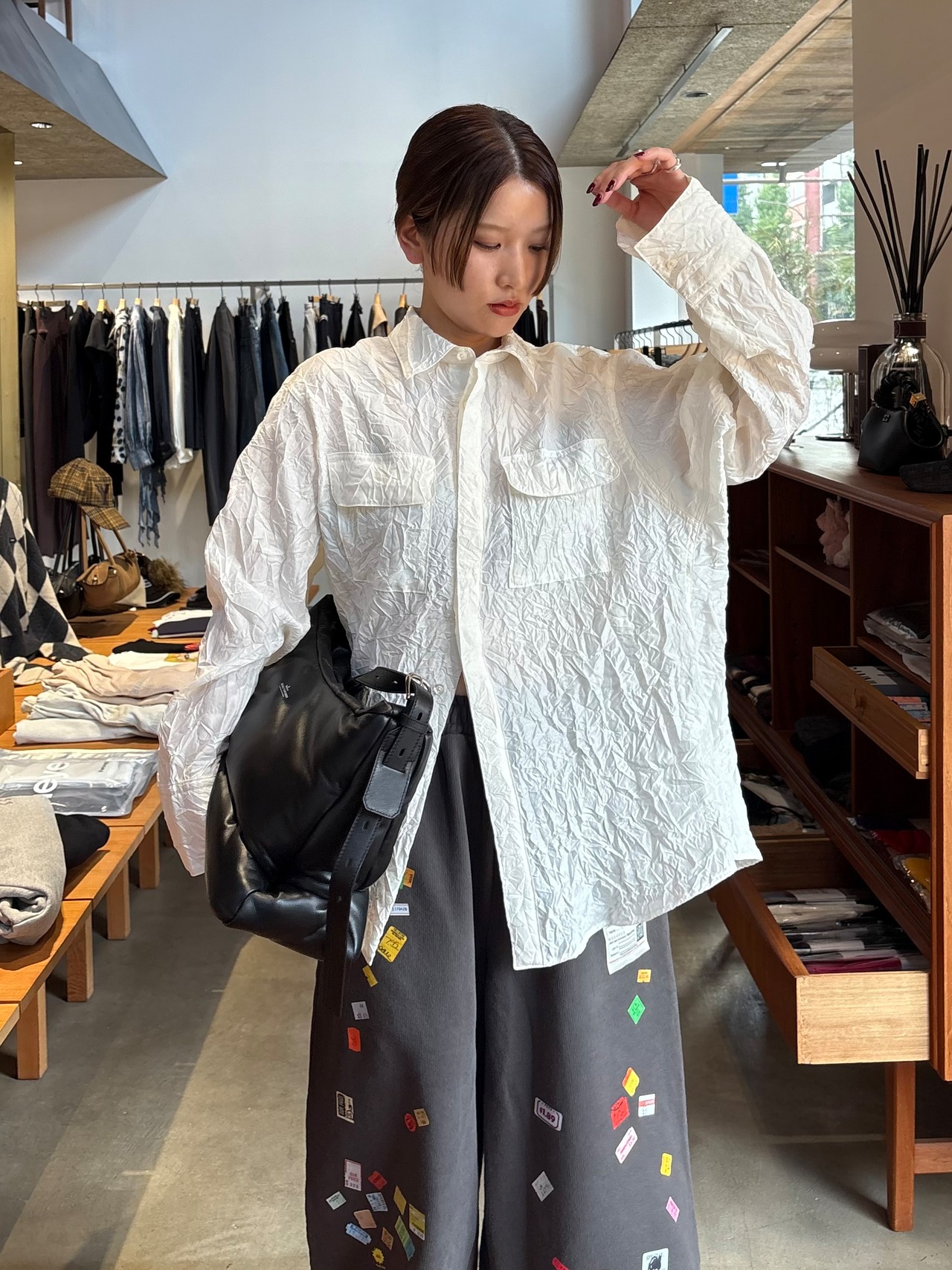 【26AW | WOMEN】BELPER  ベルパー / シャツ / ROUNDED WRINKLE SHIRT 2514-1126C - 1