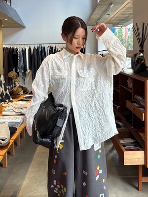 【26AW | WOMEN】BELPER  ベルパー / シャツ / ROUNDED WRINKLE SHIRT 2514-1126C
