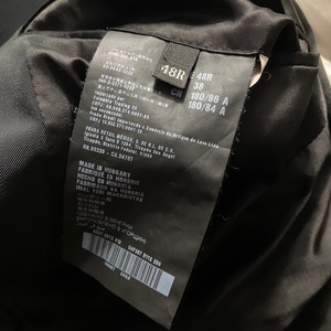 PRADA black technical fabric suits set-up
