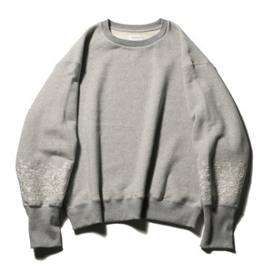 superNova.  Embroidery crew sweat / Gray