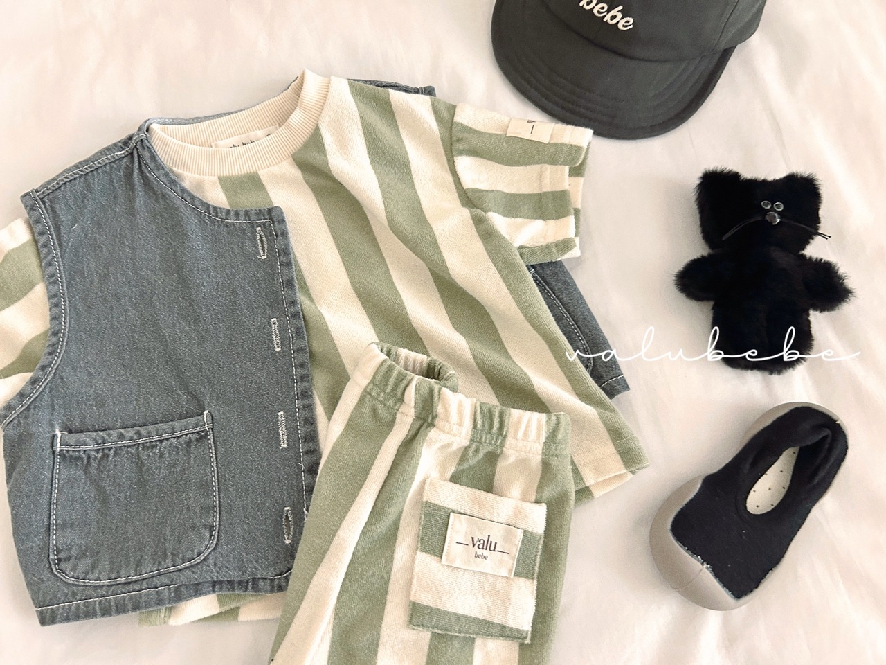 【取寄/韓国直送】26/SM 縦テリーTシャツ｜夏服｜ベビー服｜韓国子供服