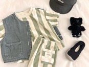 【取寄/韓国直送】26/SM 縦テリーTシャツ｜夏服｜ベビー服｜韓国子供服