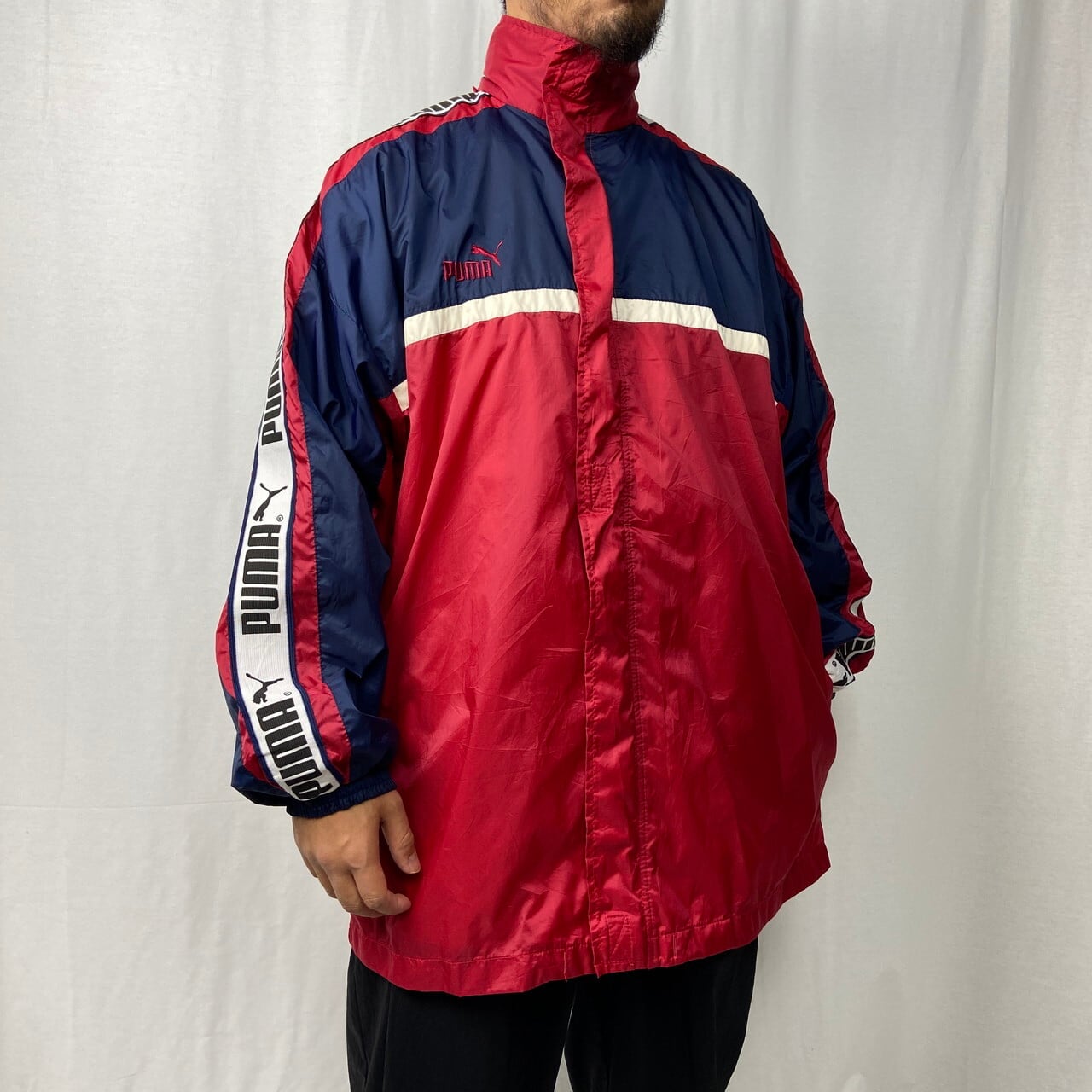 90年代 PUMA プーマ ナイロン トラックジャケット メンズXL相当 古着