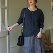 Duveteux Crew Neck Knit Cardigan F0819