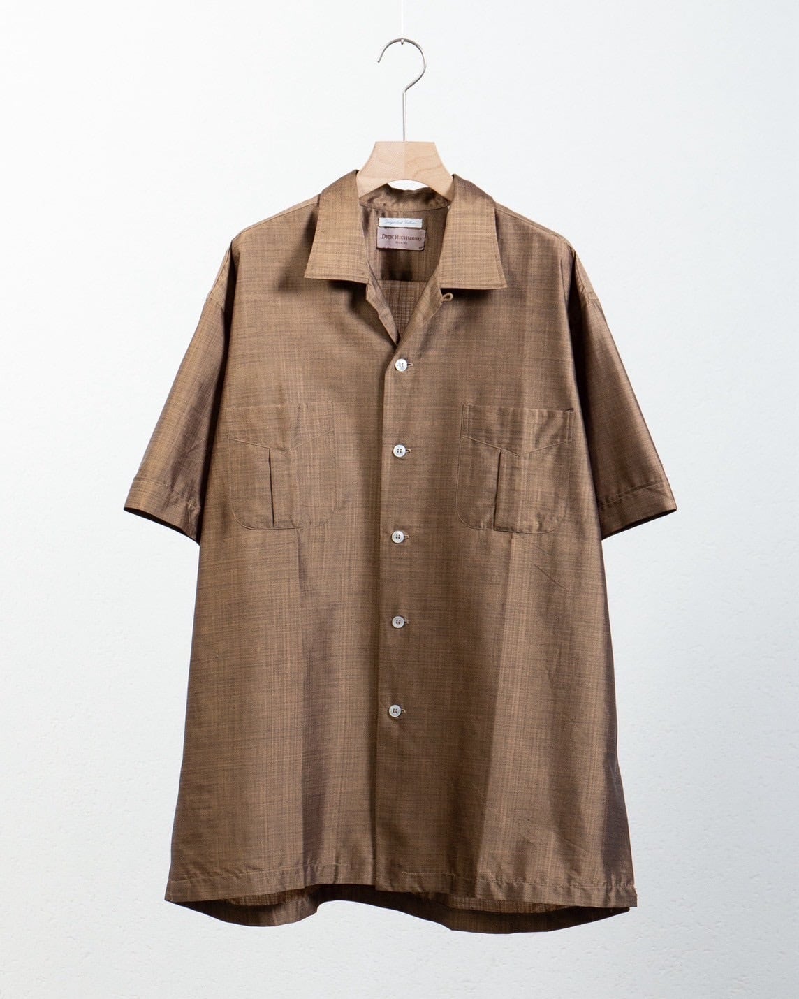 ★美品★エルメス リネンシャツ サファリ ベージュ 38 ミリタリー ボックス ☆美品☆エルメス リネンシャツ サファリ ベージュ 38 ミリタリー