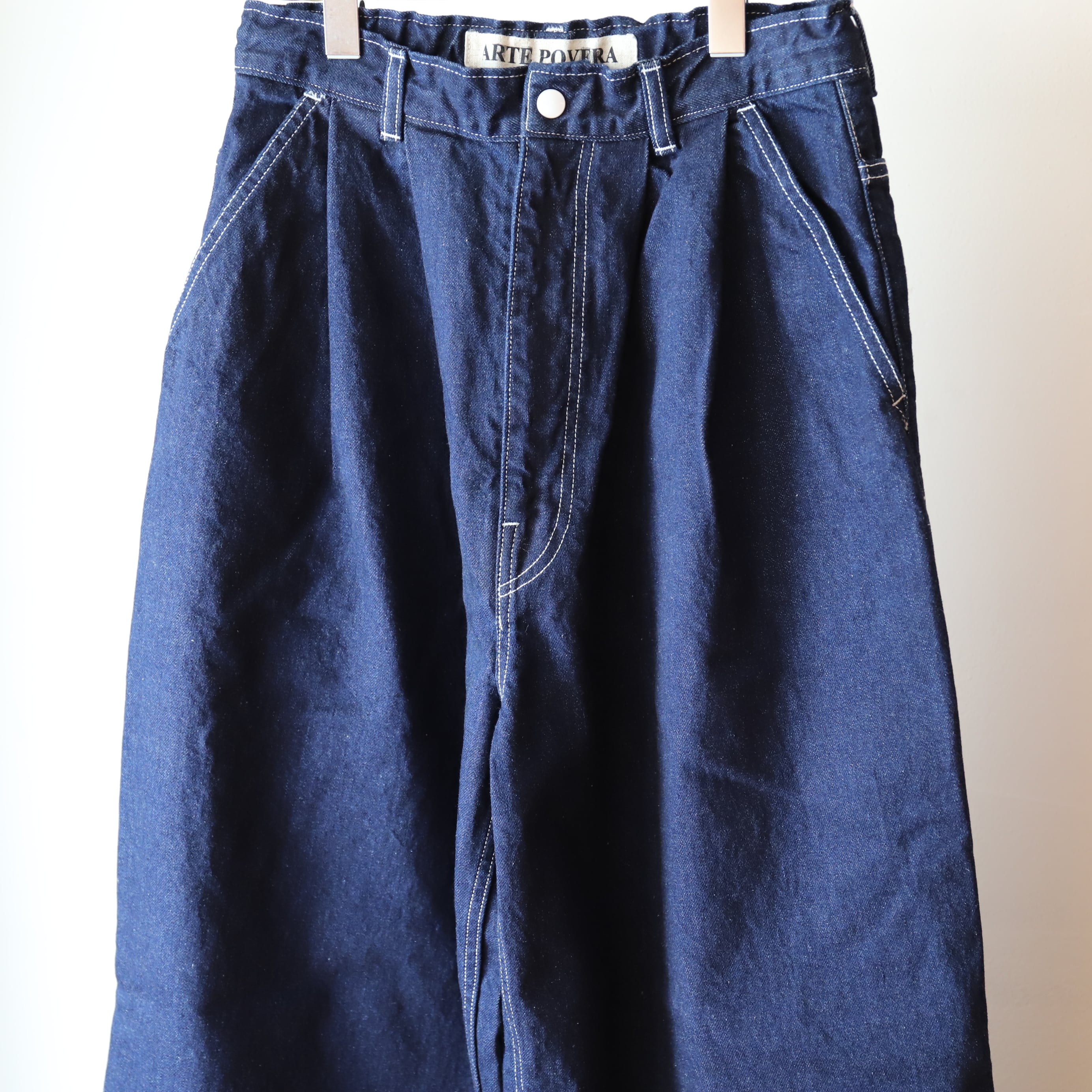ARTE PORVERA / 12OZデニム 2タックワイドカットオフパンツ