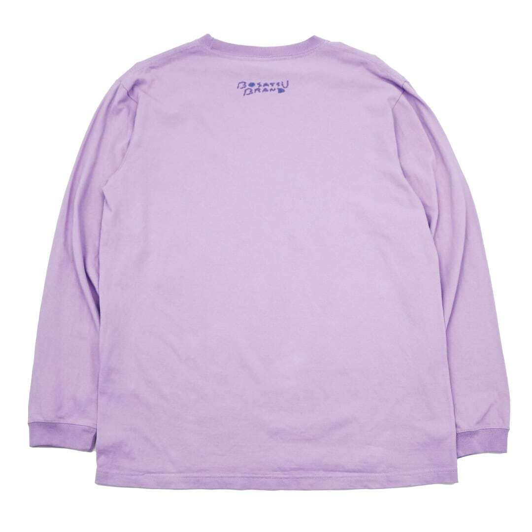 善財童子 仏像 ロングスリーブ Tシャツ (刺繍) 5.6oz ブラック