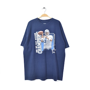 リーボック NFL ダラスカウボーイズ トニーロモ Tシャツ 紺 Dallas Cowboys アメフト サイズXL 古着 @BE0006