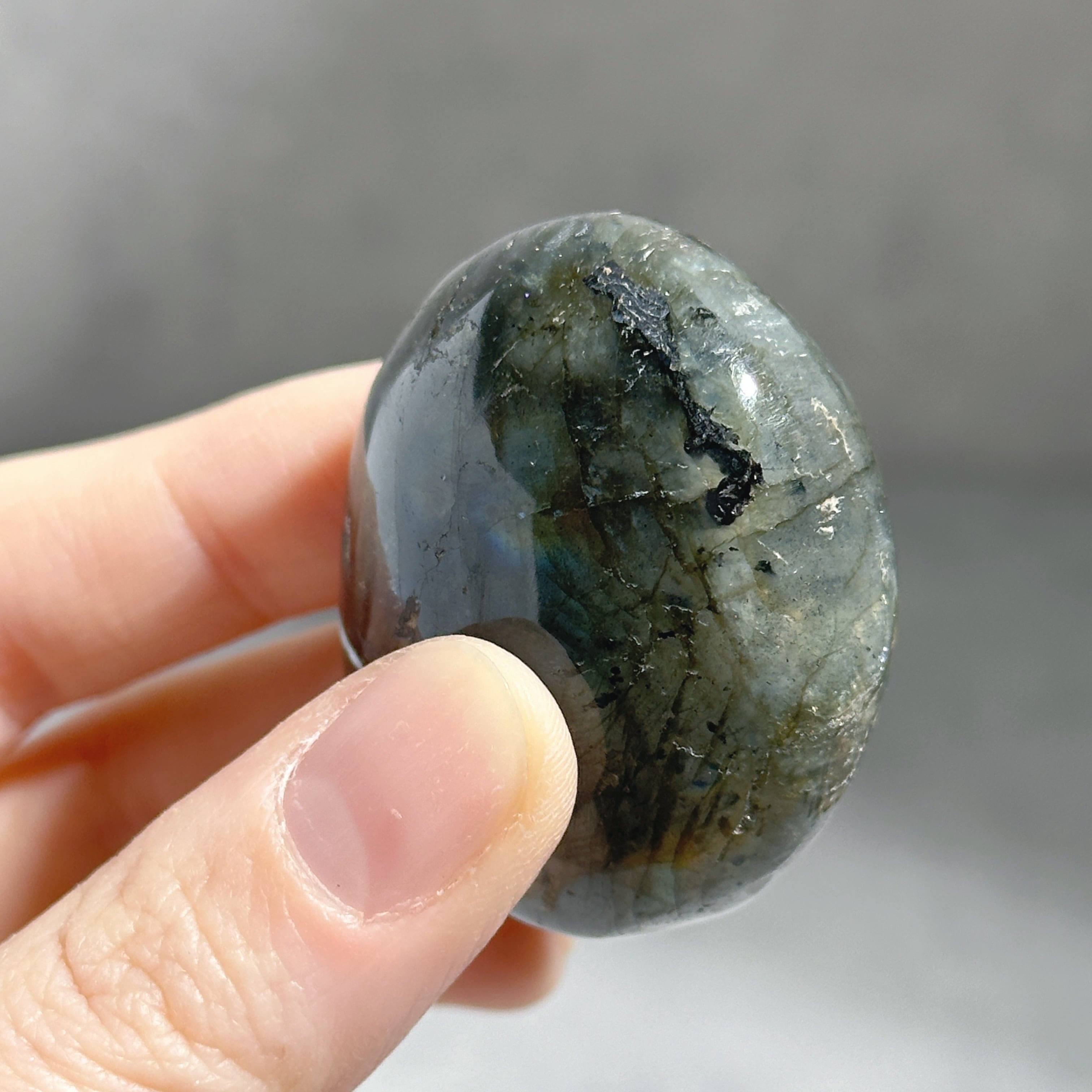 ラブラドライト パームストーン23◇ Labradorite palm stone ◇天然石