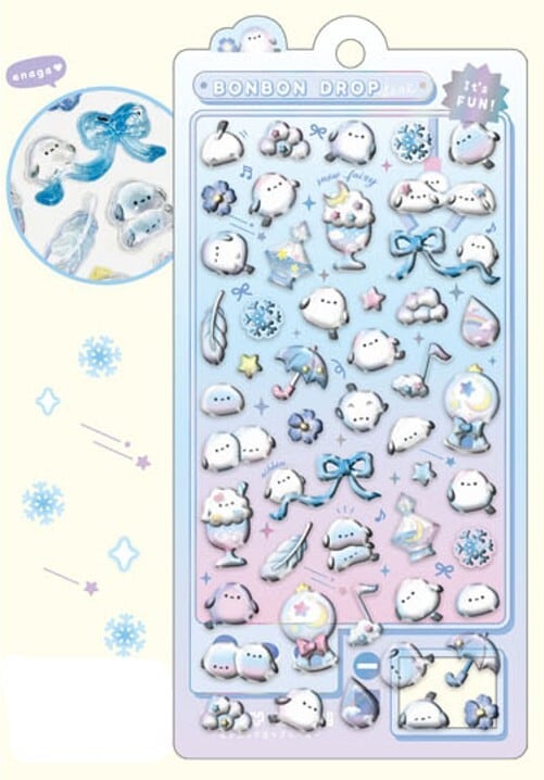 送料無料 ボンボンドロップシールqli_01039_01042 クーリア BONBON