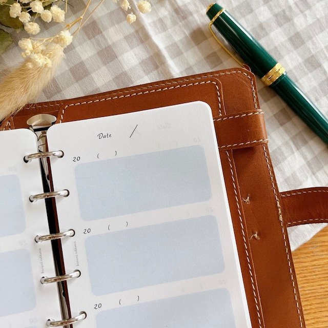 ミニ6穴サイズ/3年日記リフィル