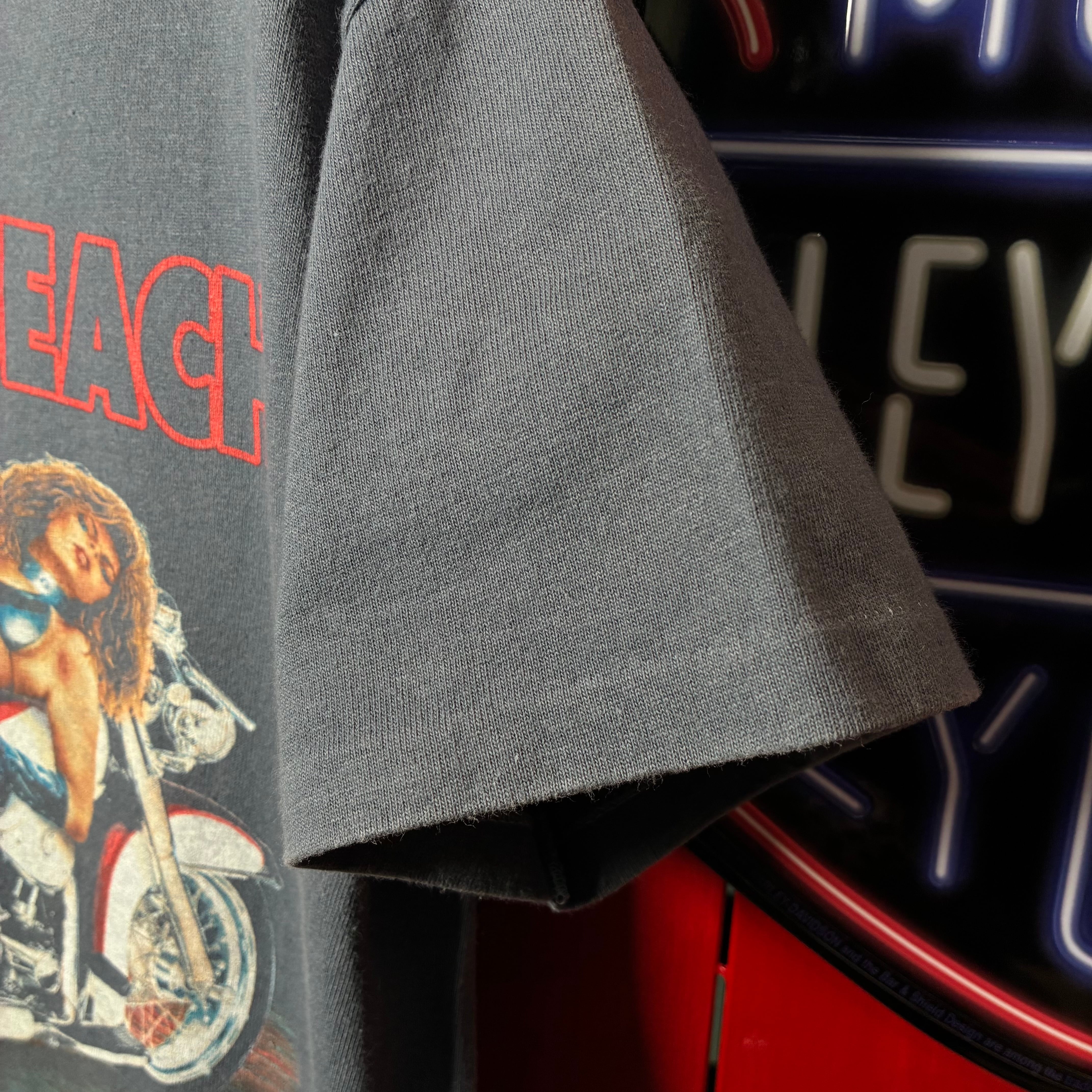 90s USA製 BIKE WEEK ピンナップガール Tシャツ グレー | 古着屋 the moon