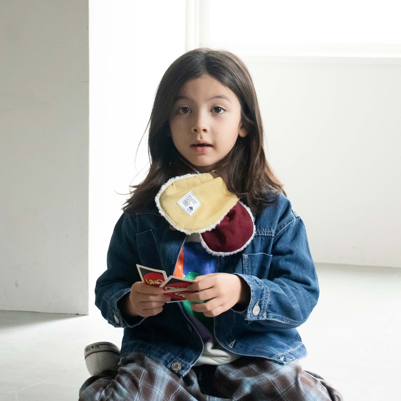 ボアマフラー【マルチレモンイエロー】ブランド 子供 帽子 男の子 女の子 男女兼用 日本製 冬 出産祝い キッズ ギフト