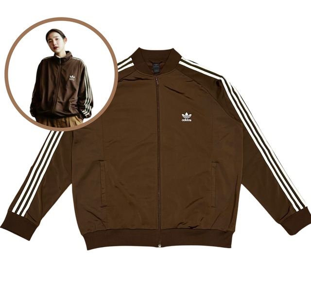 70s】 adidas トラックジャケット デサント 赤黒 4号 在原みゆ紀 