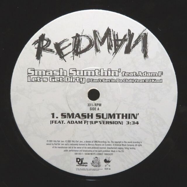 Redman / Smash Sumthin' / Let's Get Dirty [588 693-1, SMASHZX1] - 画像3