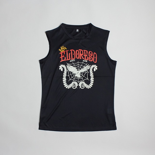 ELDORESO（エルドレッソ）Anti Age Sleeveless  -Black　メンズレディースランニングスリーブレス