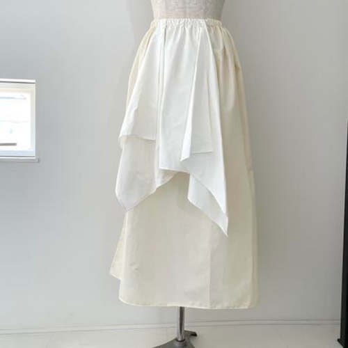 ivory×white long skirts