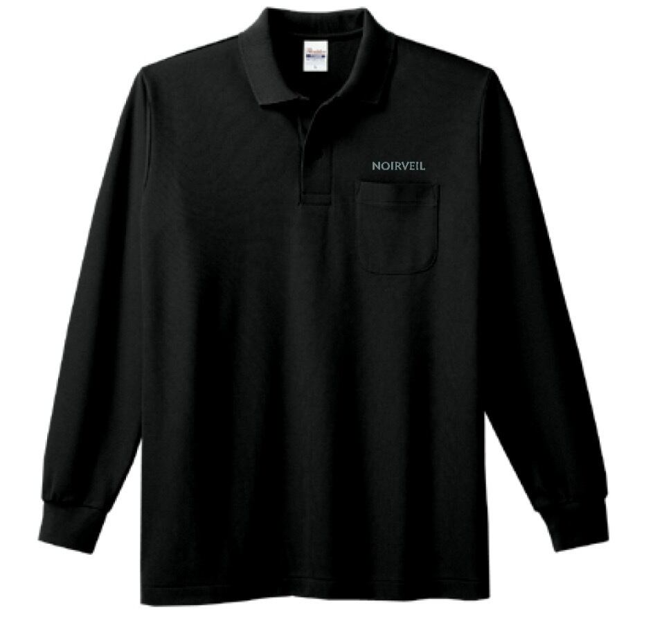 NOIRVEIL長袖ポロシャツ | NOIRVEIL