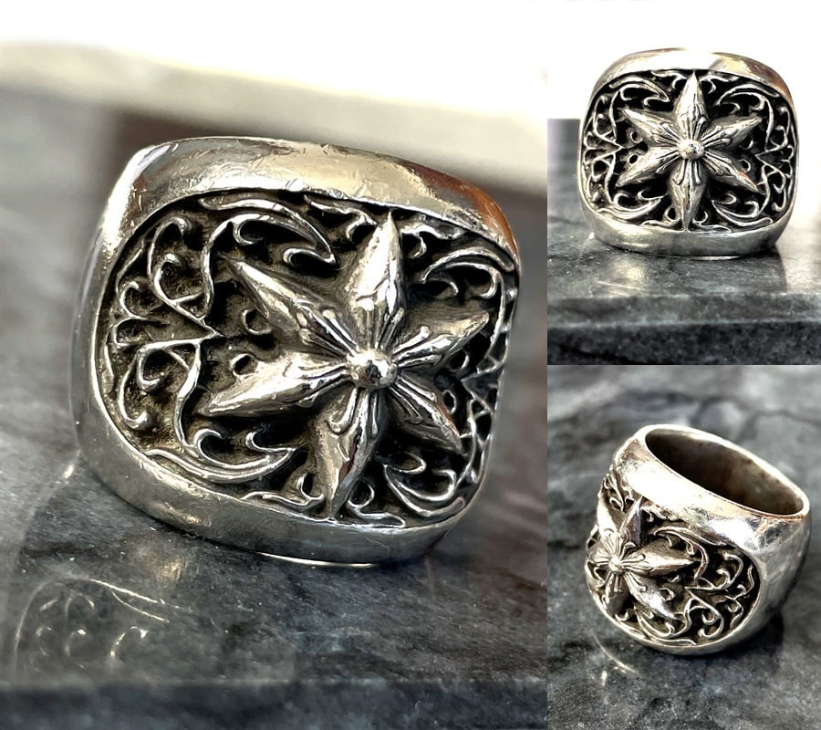 クロムハーツ　指輪　18号 CHROME HEARTS Cemetery Cross Ring Size 18号 クロムハーツ