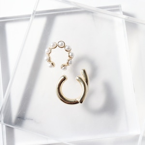 EAR CUFF || 【通常商品】 BLOSSOMS EAR CUFF SET B || 2 EAR CUFFS || GOLD || FBB061