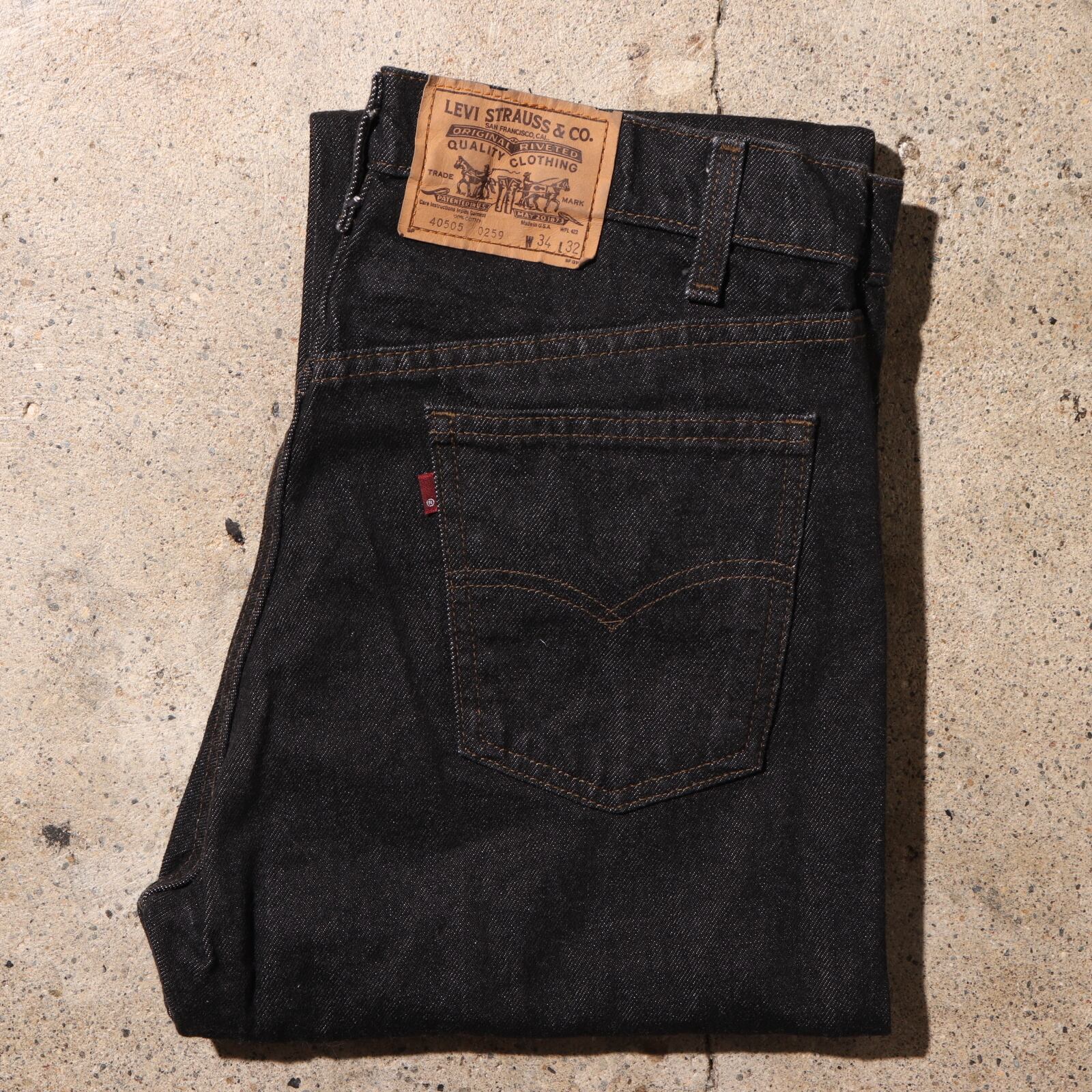 90s Levi's 501 先染めブラック BLACK USA製 W34