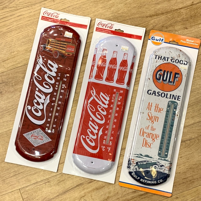 Metal Thermometer Coca-Cola/GULF