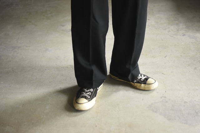 OK/00's “BROOKS BROTHERS" wool serge wide slacks.