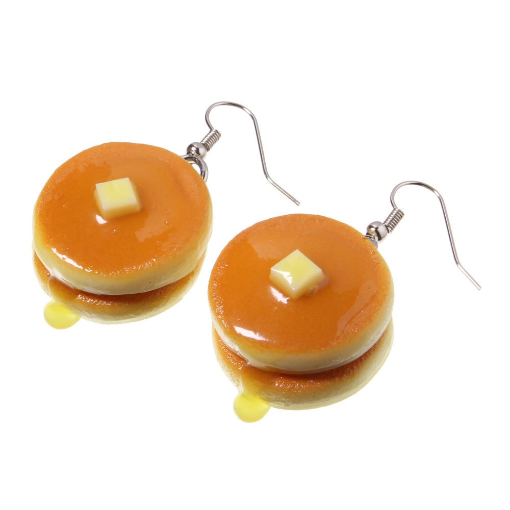 Rebecca ハンドメイド ピアス ホットケーキ　液体アクセサリー Rebecca ハンドメイド ピアス ホットケーキ 液体アクセサリー