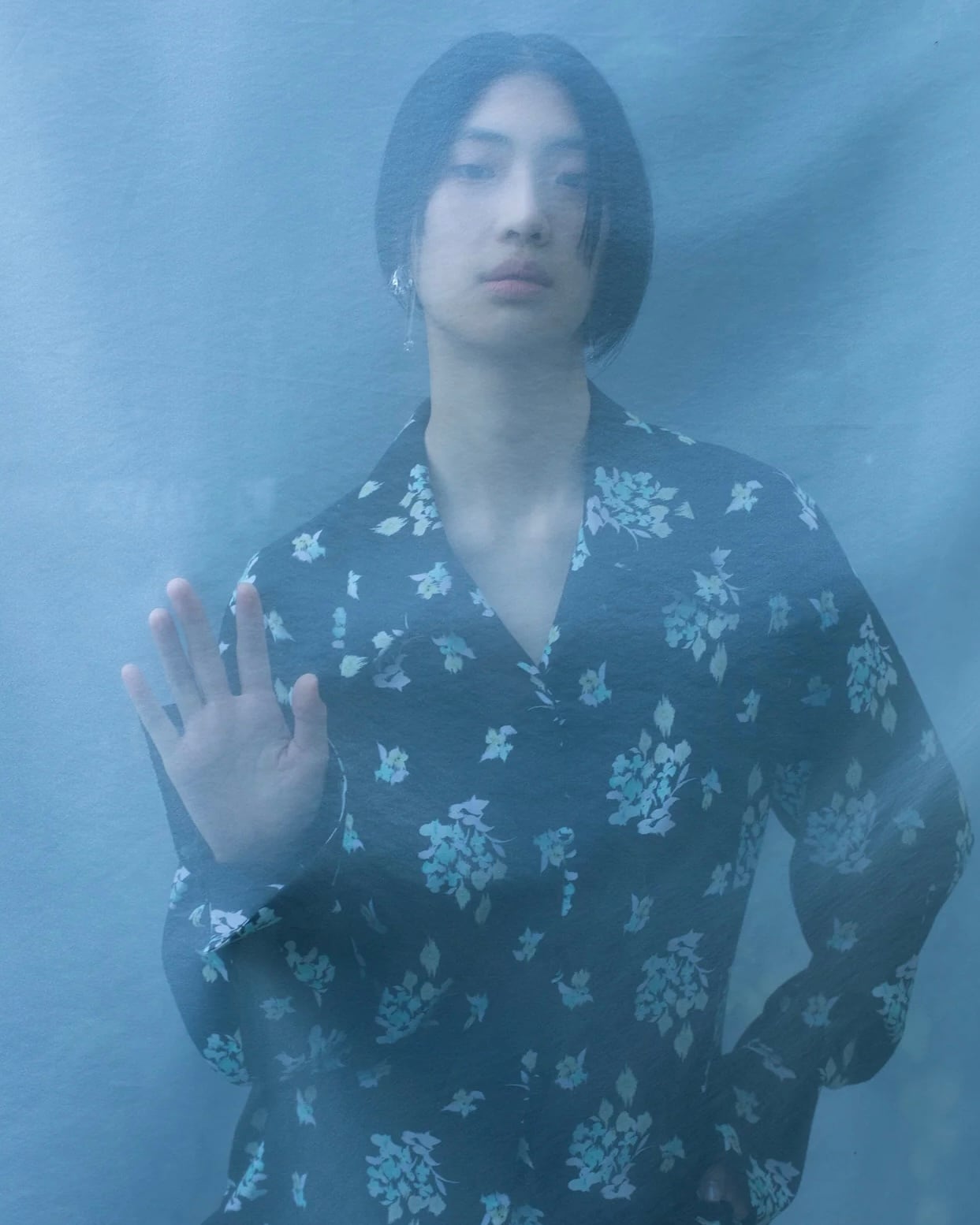 Mame Kurogouchi】Floral Motif Printed Shirt/white | TOLMA.