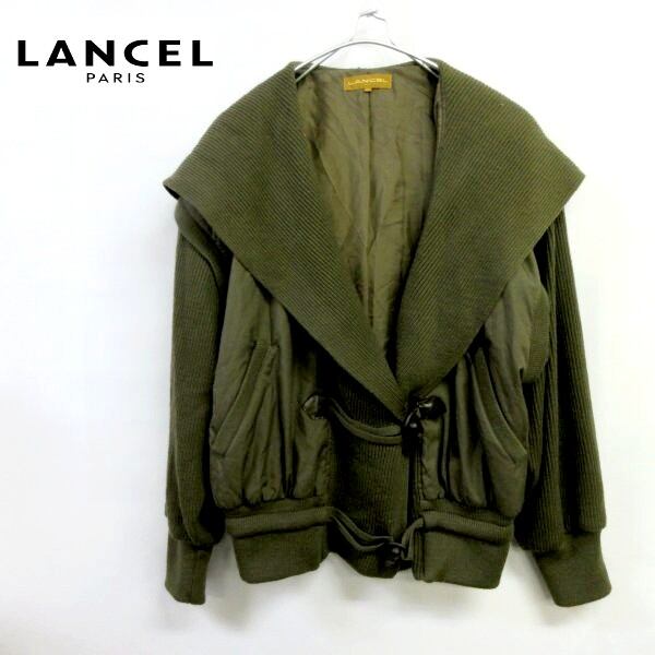 □LANCEL/ランセル/長袖ビッグショールカラージャケット/フード付き ...