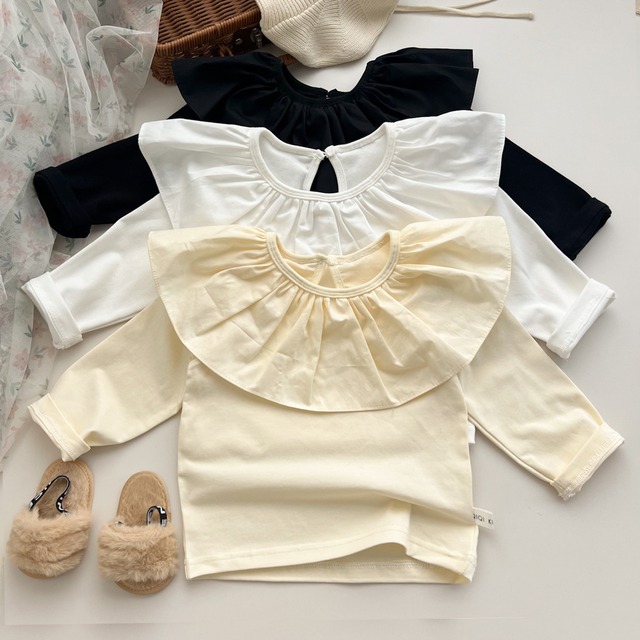 【BABY】ビッグフリル襟Ｔシャツ