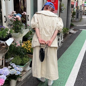 パフスリーブブラウスロングスカートセットアップ_LN02168