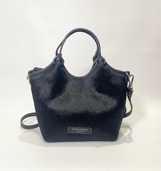 GIANNI CHIARINI ジャンニキアリーニ 2way バック ショルダー BS 11108 HORSY/NERO