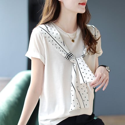 レディース トップス Tシャツ カットソー 白シャツ 白トップス 袖あり