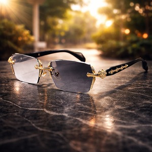 【最高級】リムレスサングラス【BB25042】