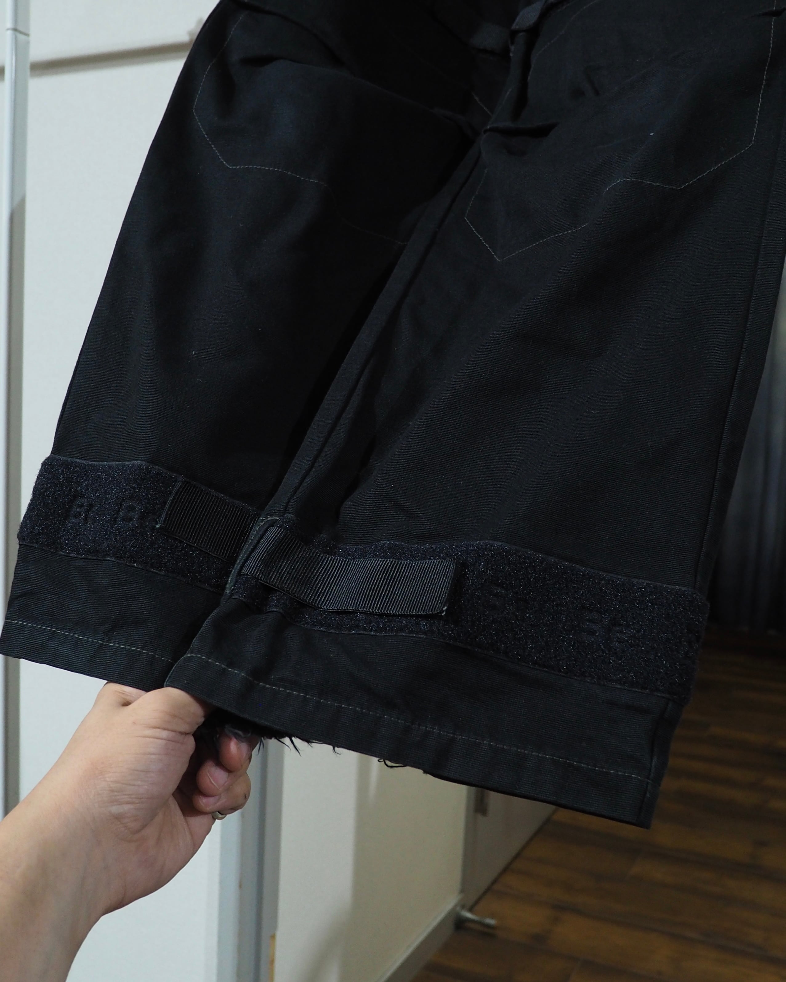 ” MARITHE + FRANCOIS GIRBAUD ” Black Shuttle Wide Cargo Pants