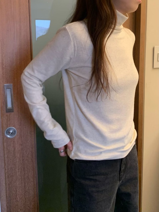 (即納) fl lanel / Heat wool polar tee 3color